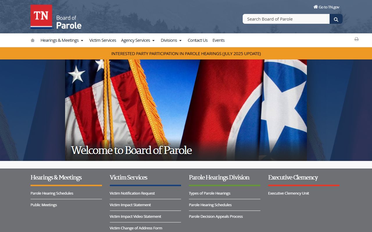 Hamilton County criminal court records Tennessee Board of Parole source