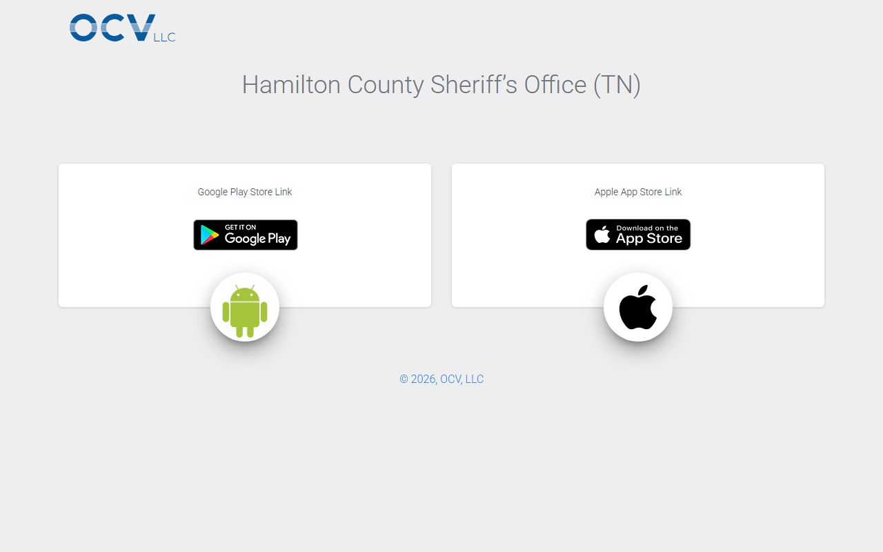 Hamilton County warrant records HCSO mobile app access